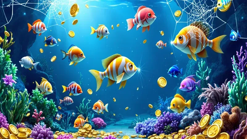 Layar permainan tembak ikan bawah laut di SALAKTOTO